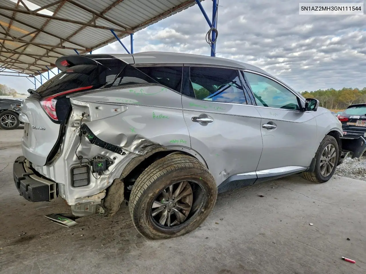 5N1AZ2MH3GN111544 2016 Nissan Murano S