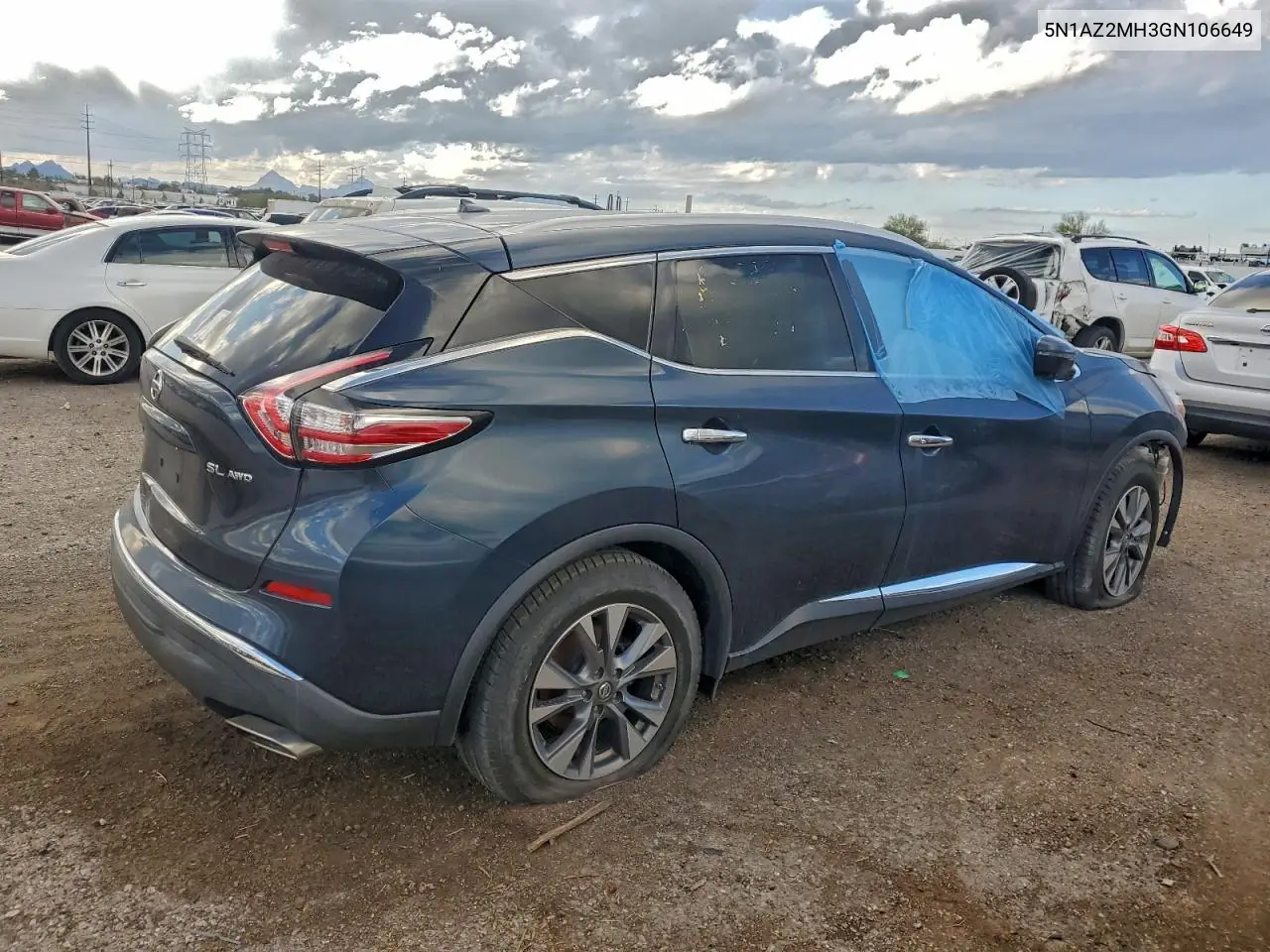 5N1AZ2MH3GN106649 2016 Nissan Murano S