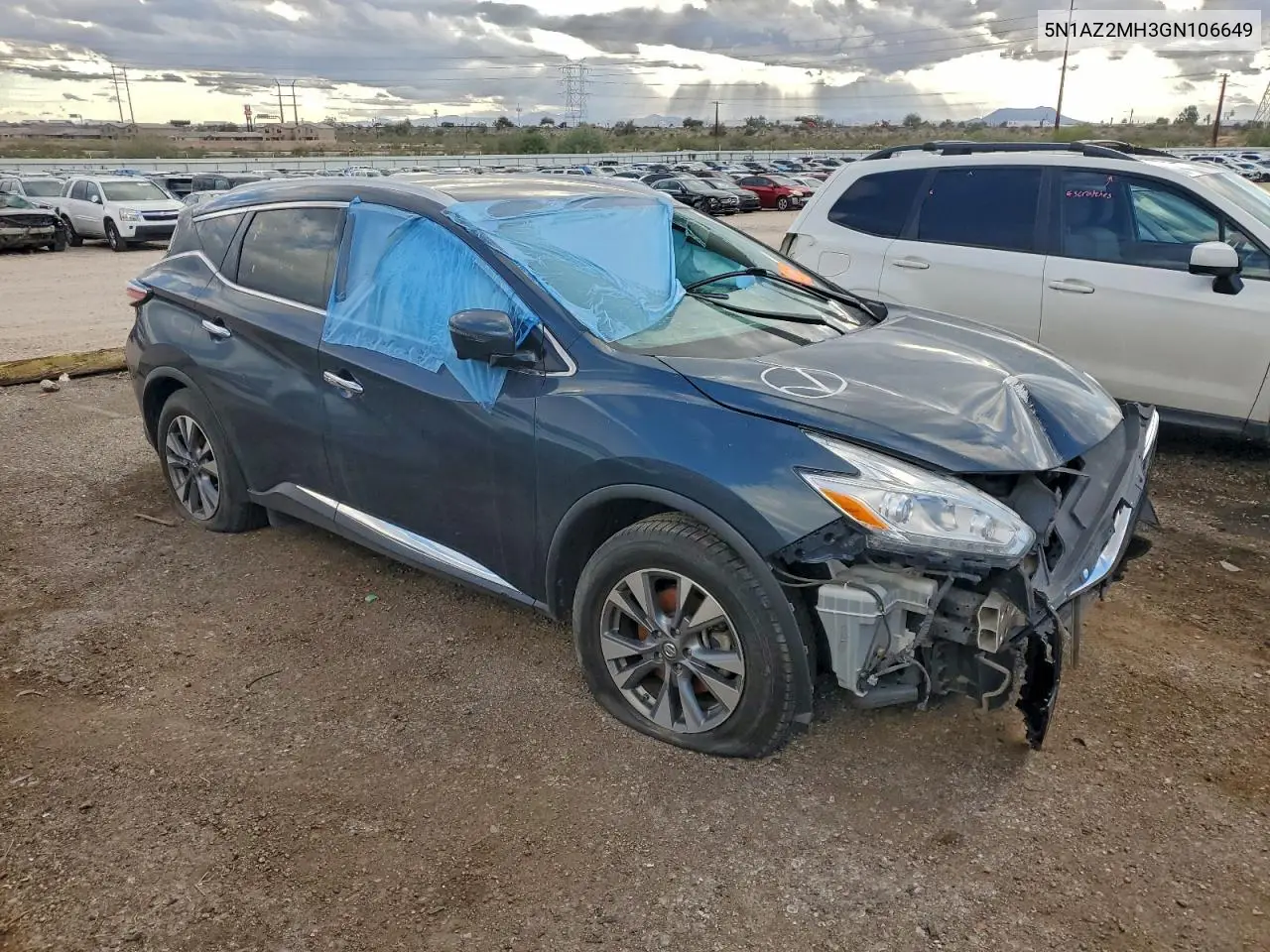 5N1AZ2MH3GN106649 2016 Nissan Murano S