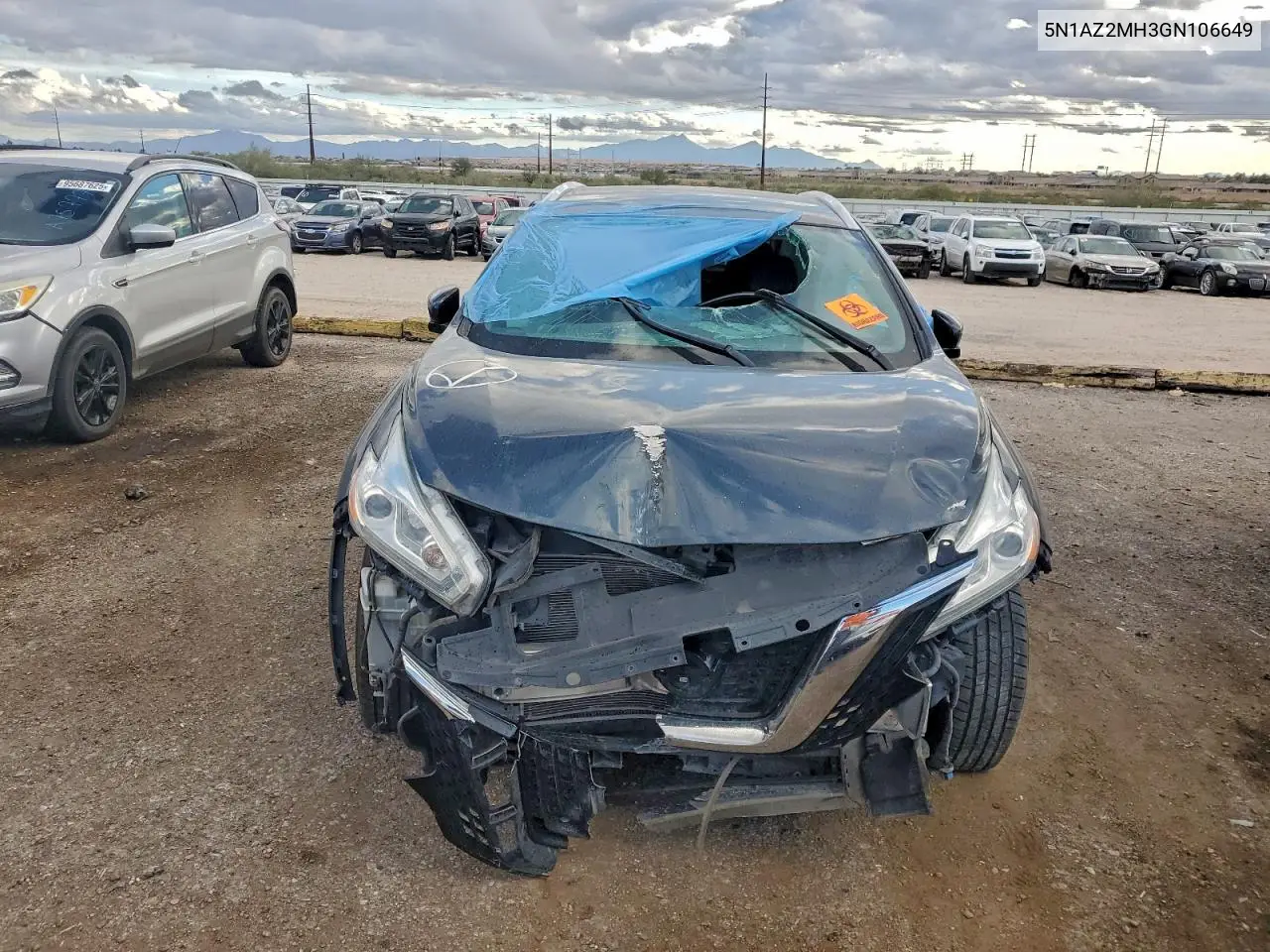 5N1AZ2MH3GN106649 2016 Nissan Murano S