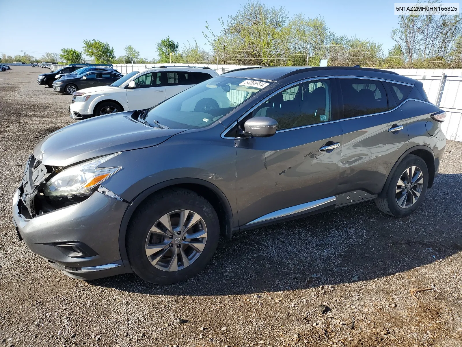 2017 Nissan Murano S VIN: 5N1AZ2MH0HN166325 Lot: 54089974