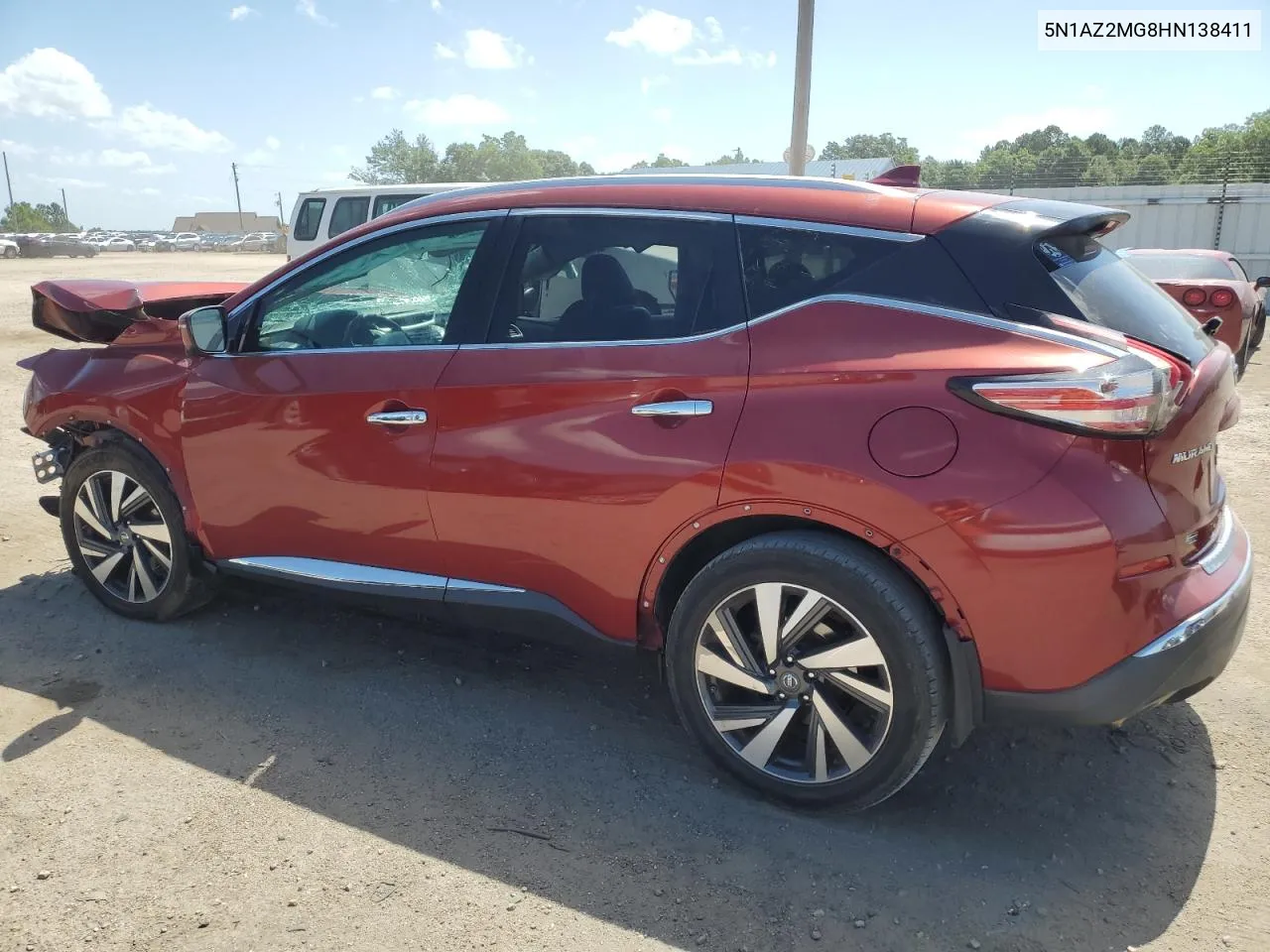 2017 Nissan Murano S VIN: 5N1AZ2MG8HN138411 Lot: 60105994