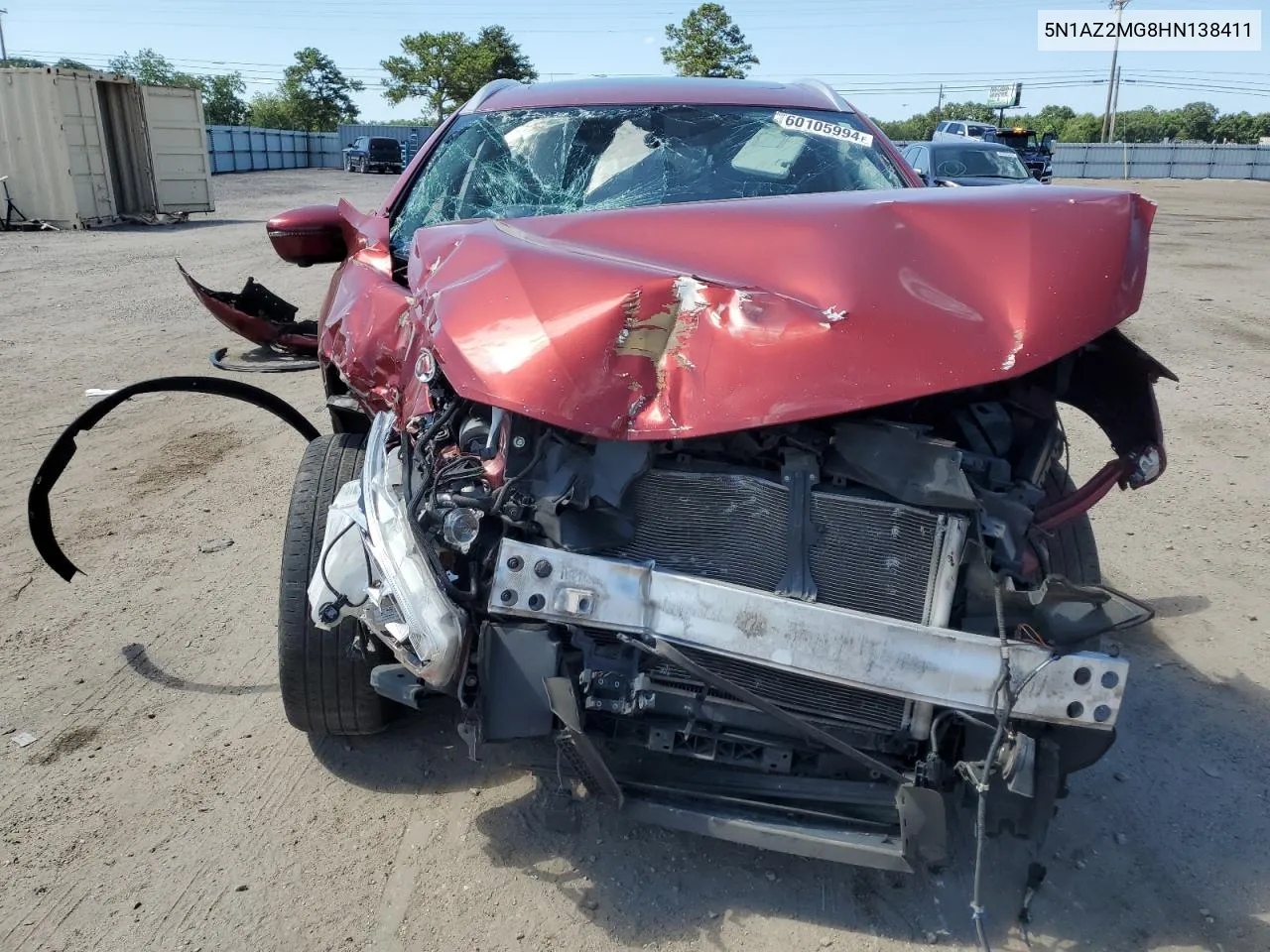 5N1AZ2MG8HN138411 2017 Nissan Murano S