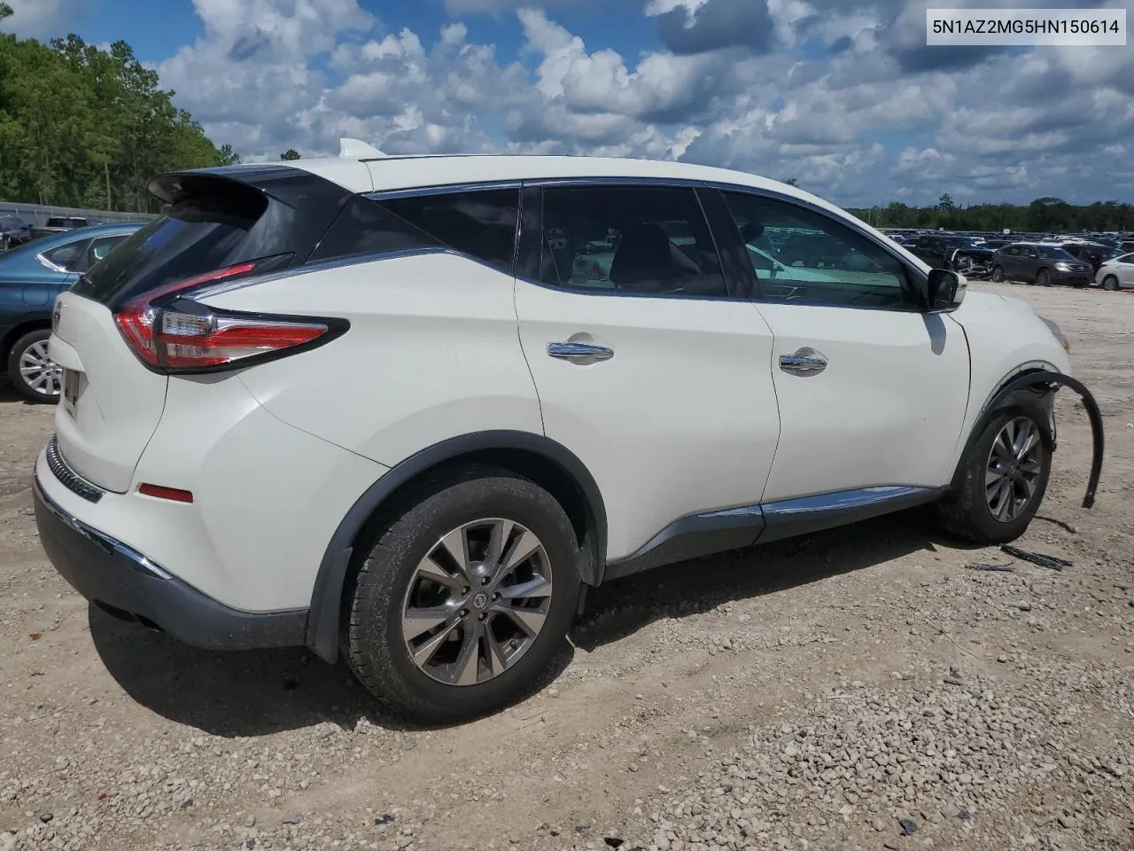 2017 Nissan Murano S VIN: 5N1AZ2MG5HN150614 Lot: 61390764