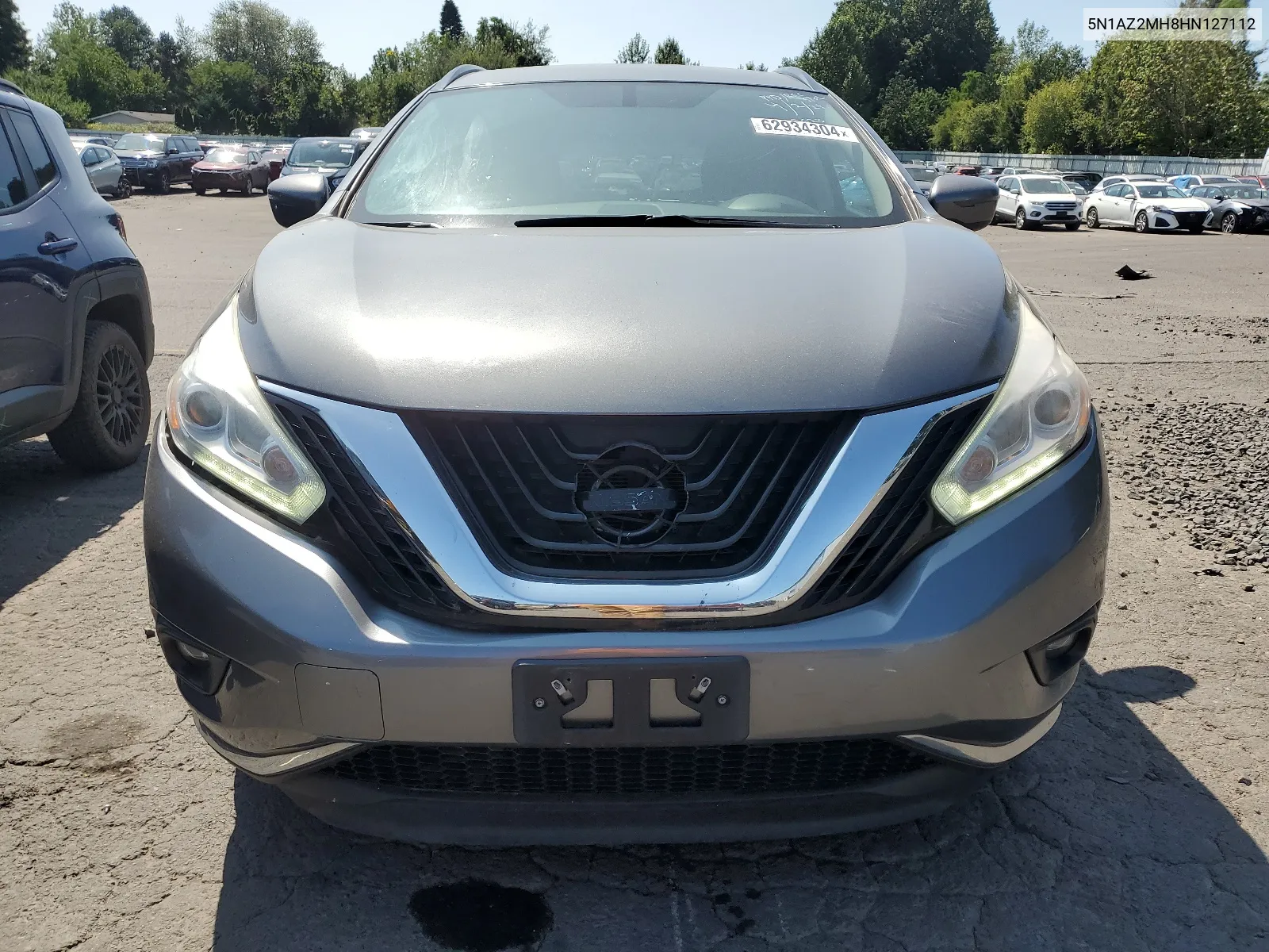 2017 Nissan Murano S VIN: 5N1AZ2MH8HN127112 Lot: 62934304