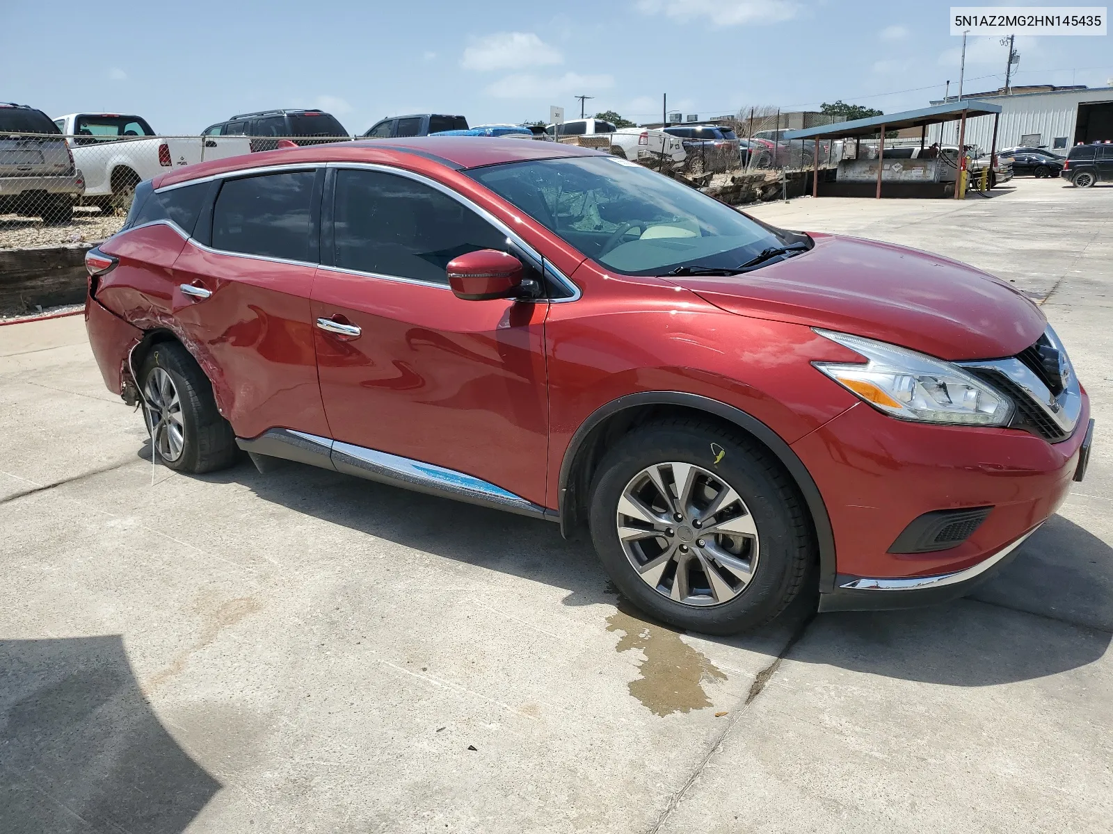 2017 Nissan Murano S VIN: 5N1AZ2MG2HN145435 Lot: 65608834