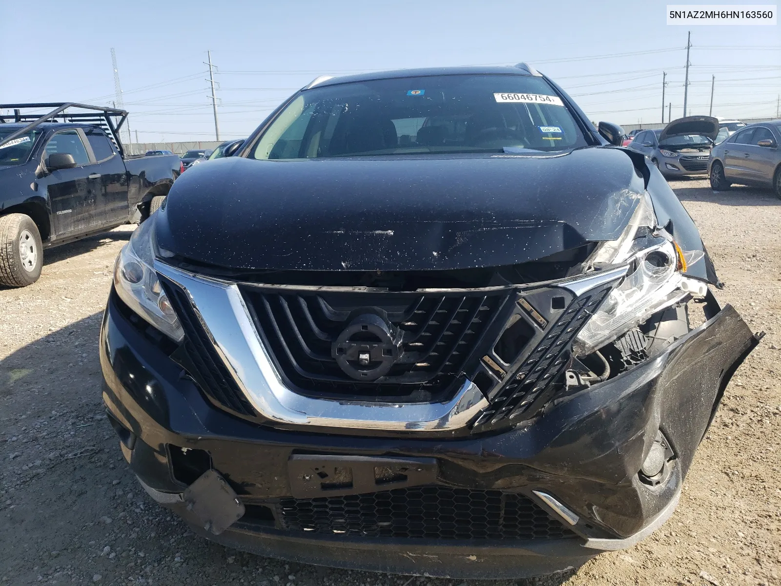 2017 Nissan Murano S VIN: 5N1AZ2MH6HN163560 Lot: 66046754