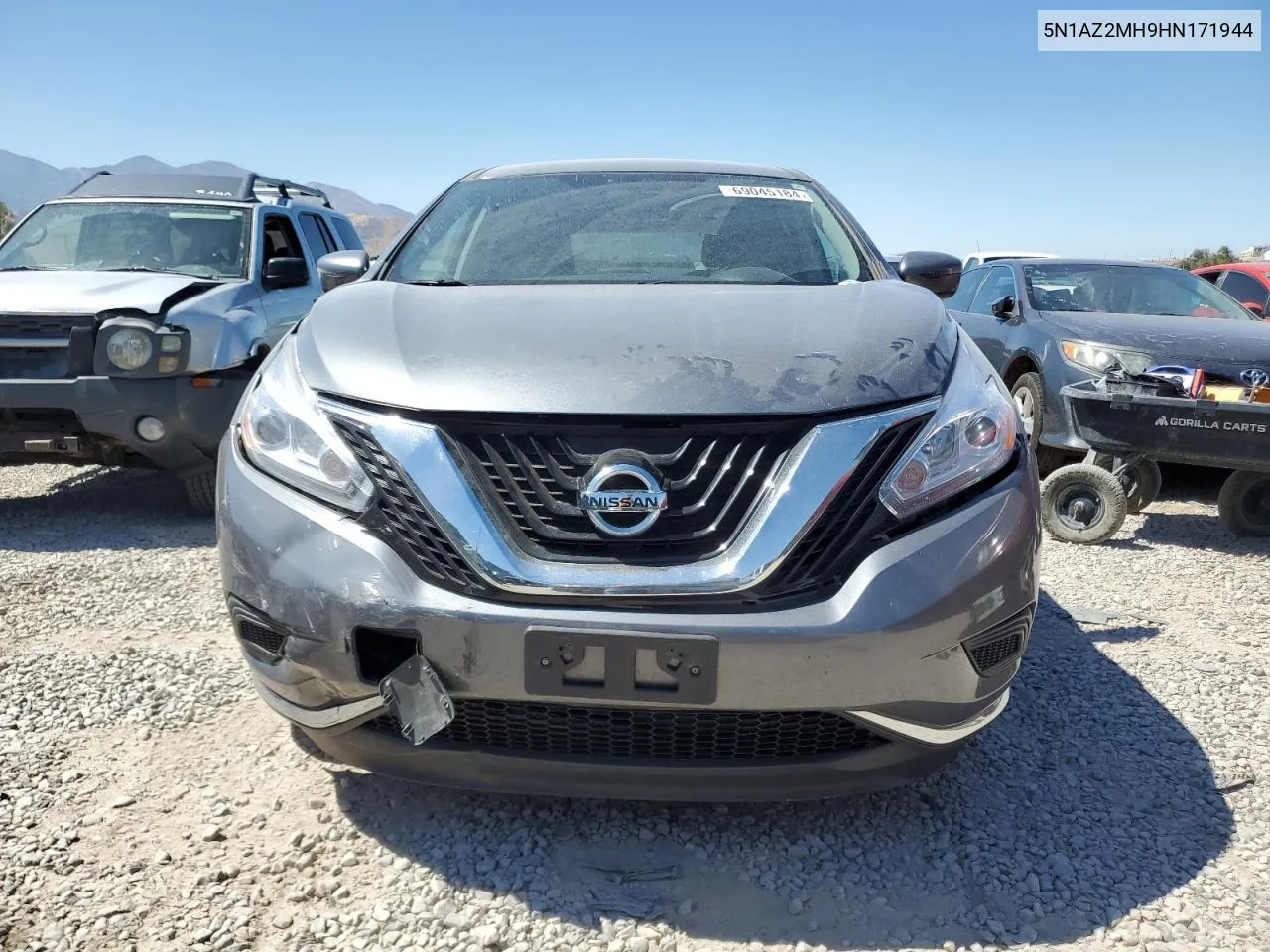 2017 Nissan Murano S VIN: 5N1AZ2MH9HN171944 Lot: 69045184