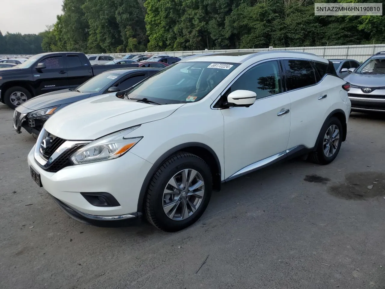 2017 Nissan Murano S VIN: 5N1AZ2MH6HN190810 Lot: 69172224