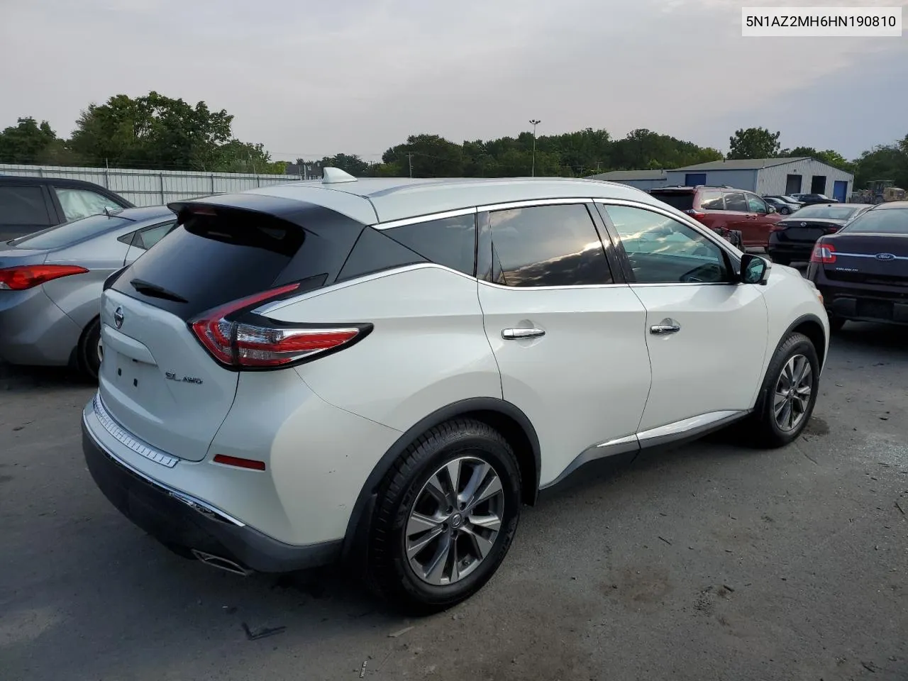 2017 Nissan Murano S VIN: 5N1AZ2MH6HN190810 Lot: 69172224