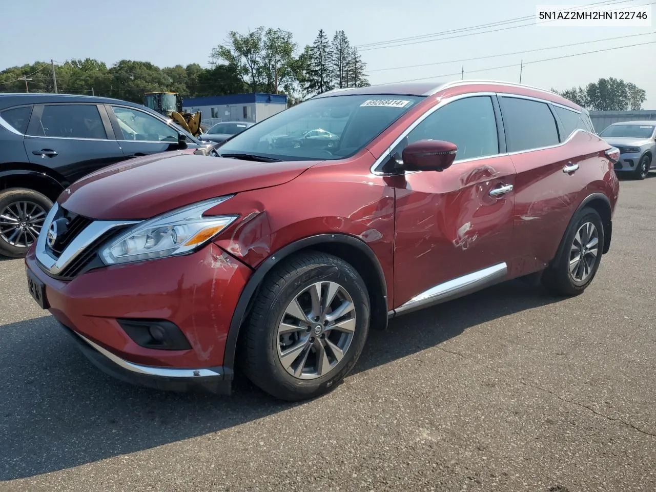 5N1AZ2MH2HN122746 2017 Nissan Murano S