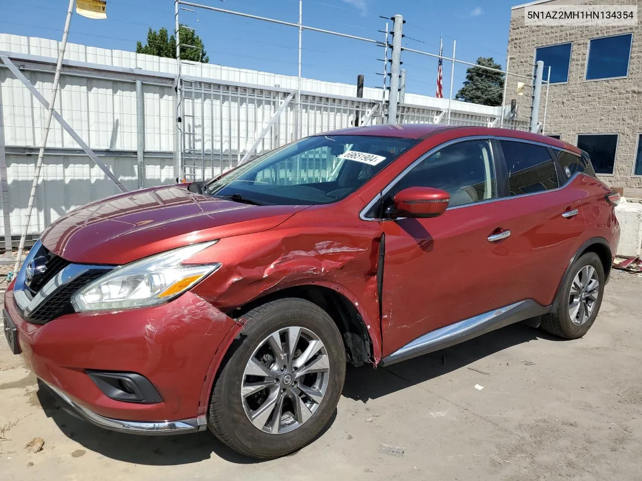 5N1AZ2MH1HN134354 2017 Nissan Murano S