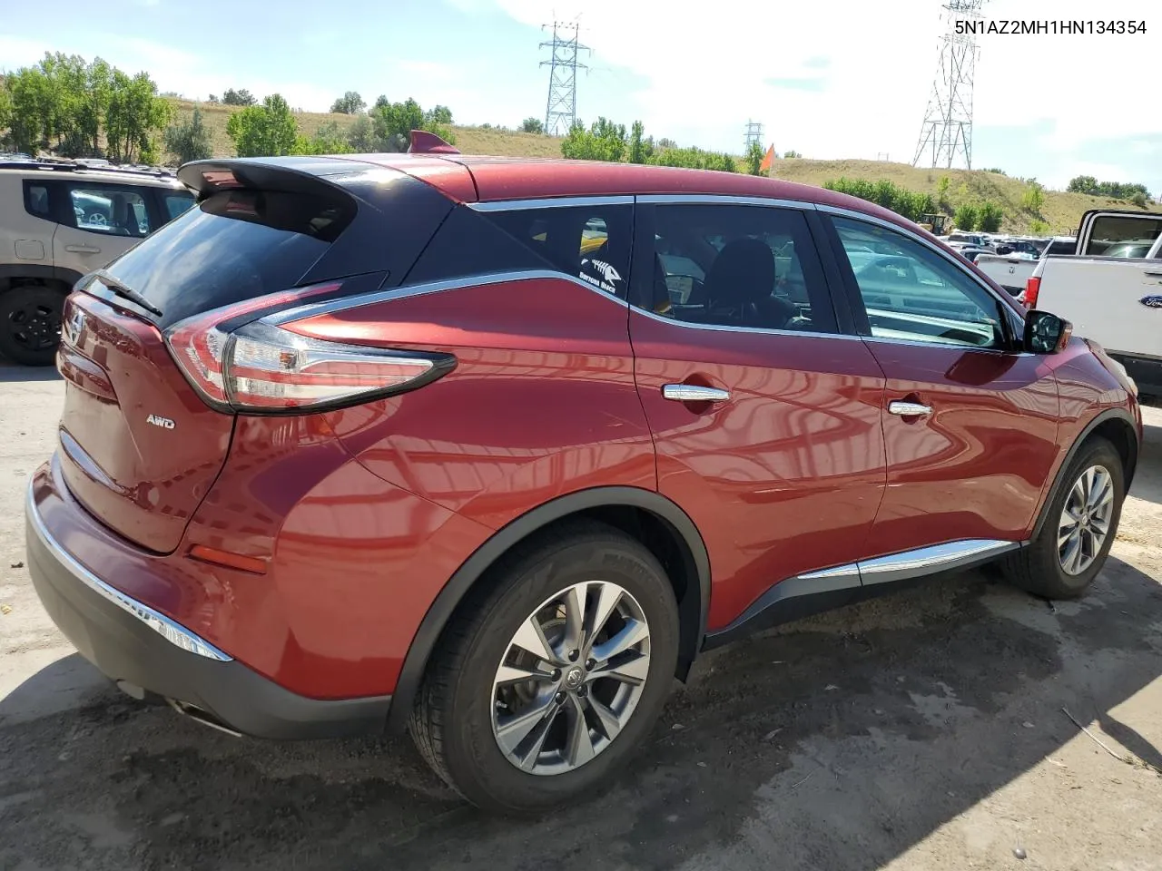 5N1AZ2MH1HN134354 2017 Nissan Murano S