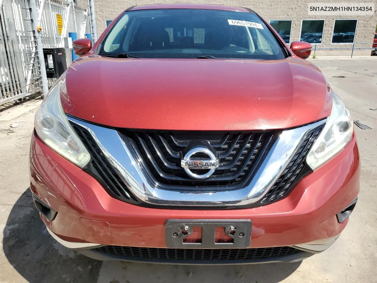 2017 Nissan Murano S VIN: 5N1AZ2MH1HN134354 Lot: 69651904