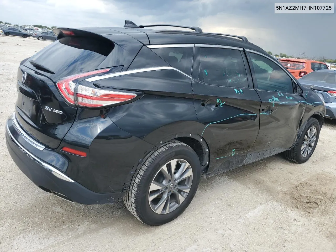 2017 Nissan Murano S VIN: 5N1AZ2MH7HN107725 Lot: 69801004