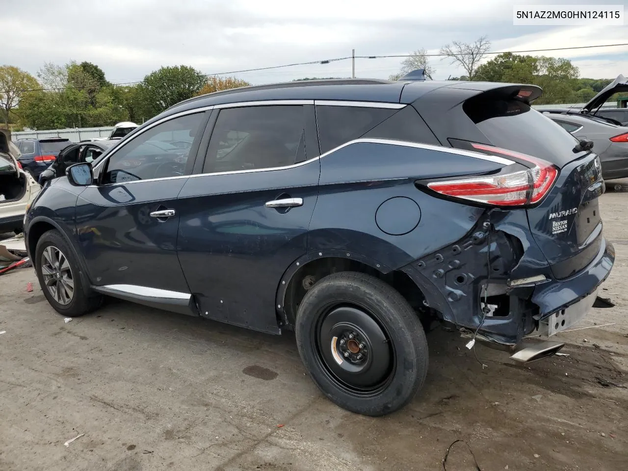 2017 Nissan Murano S VIN: 5N1AZ2MG0HN124115 Lot: 69857604