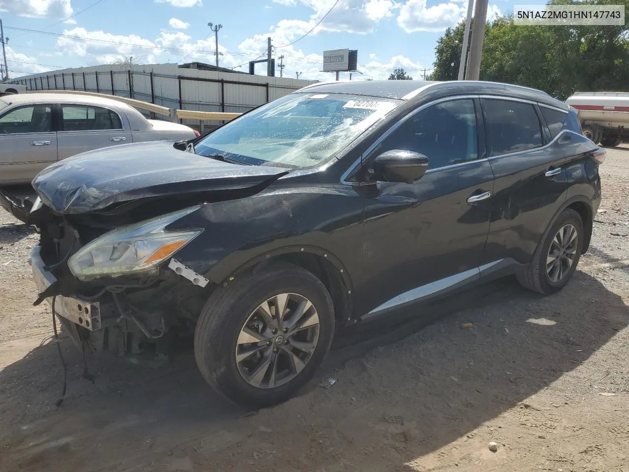 2017 Nissan Murano S VIN: 5N1AZ2MG1HN147743 Lot: 70270084