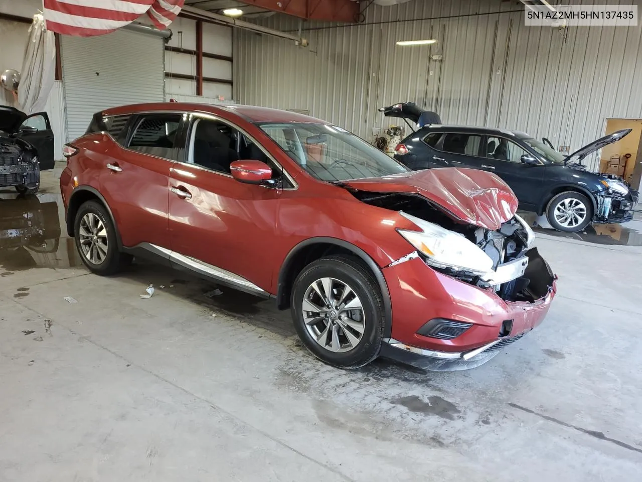 2017 Nissan Murano S VIN: 5N1AZ2MH5HN137435 Lot: 70482204