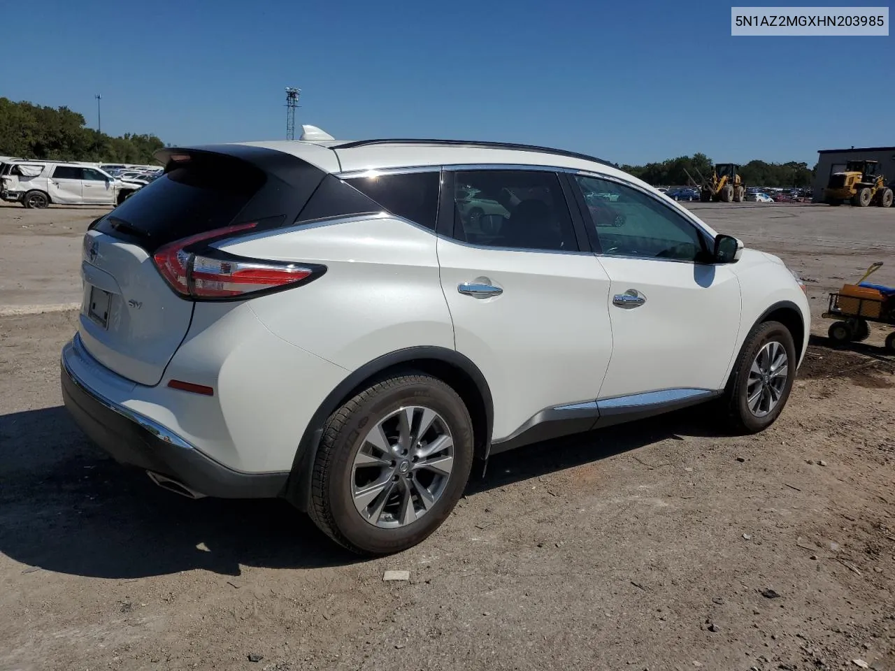 5N1AZ2MGXHN203985 2017 Nissan Murano S