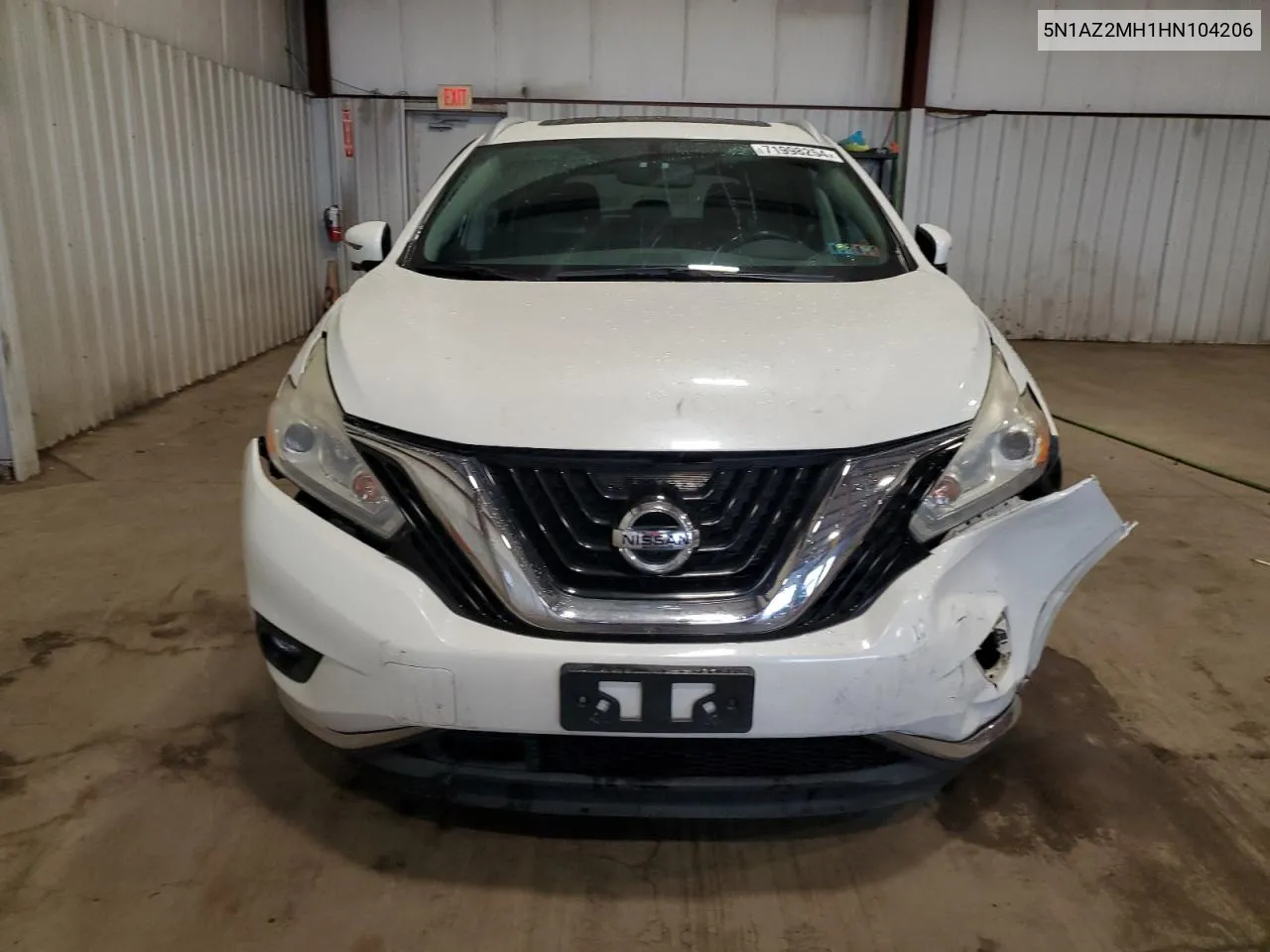 5N1AZ2MH1HN104206 2017 Nissan Murano S