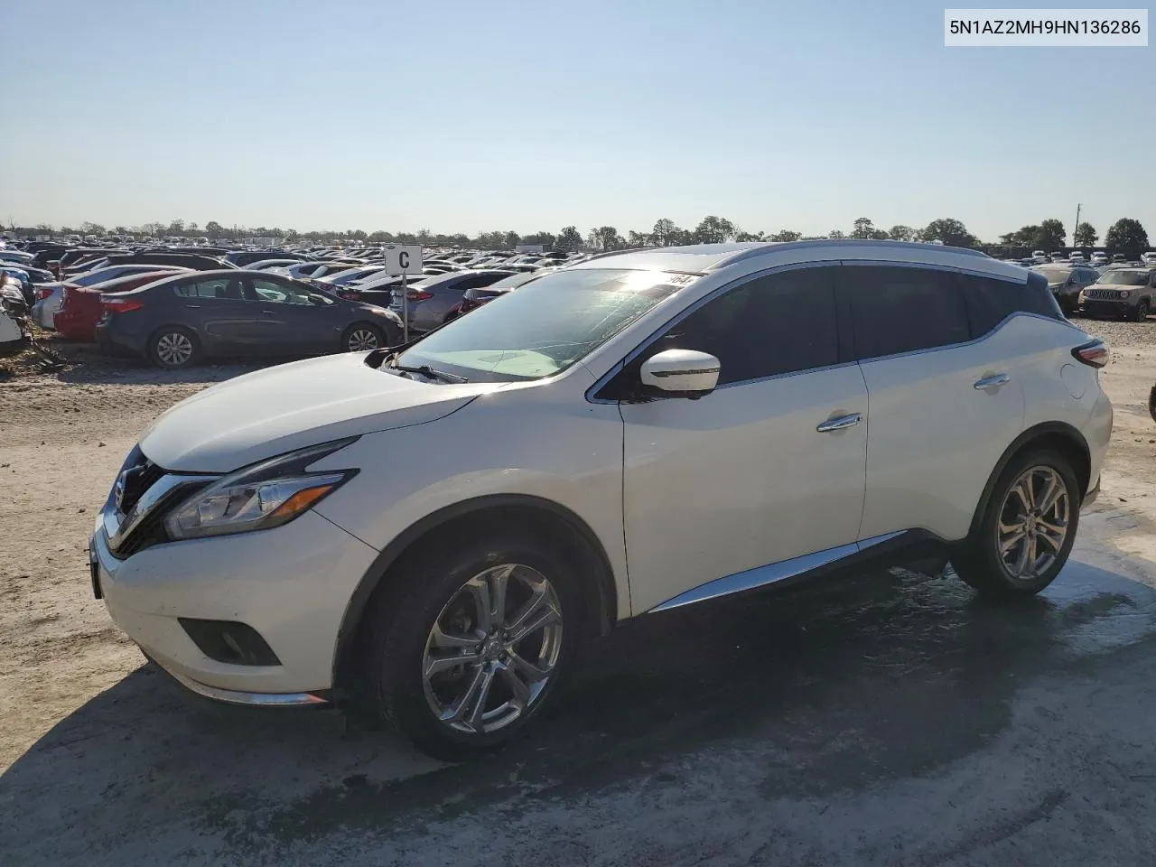 2017 Nissan Murano S VIN: 5N1AZ2MH9HN136286 Lot: 72208964