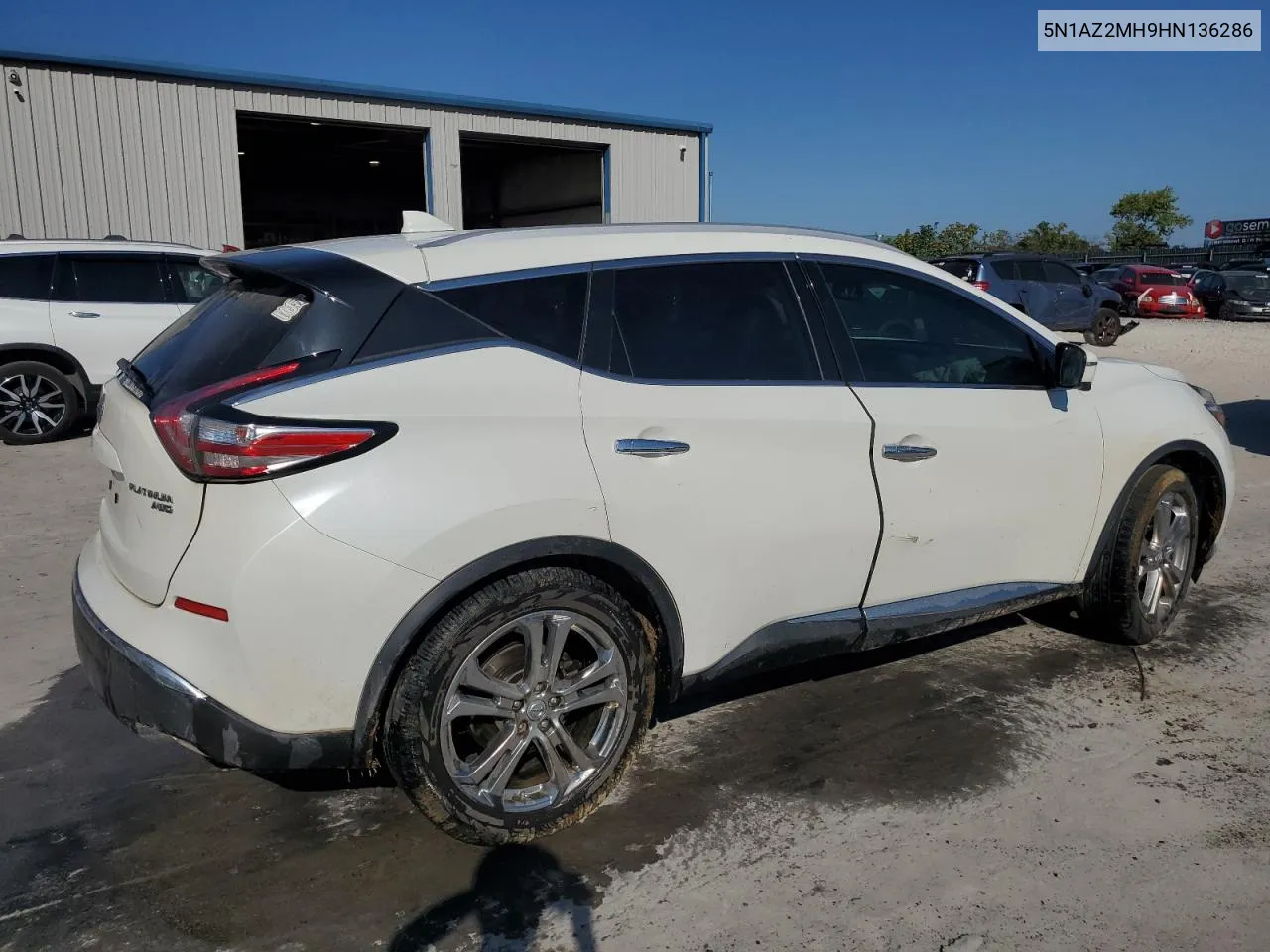 2017 Nissan Murano S VIN: 5N1AZ2MH9HN136286 Lot: 72208964