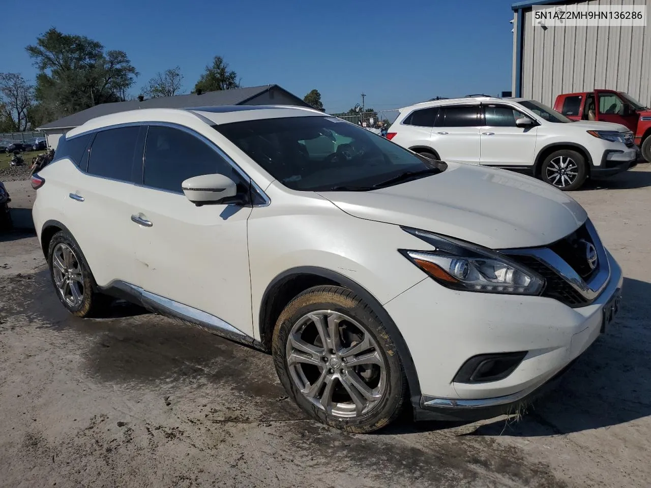 5N1AZ2MH9HN136286 2017 Nissan Murano S