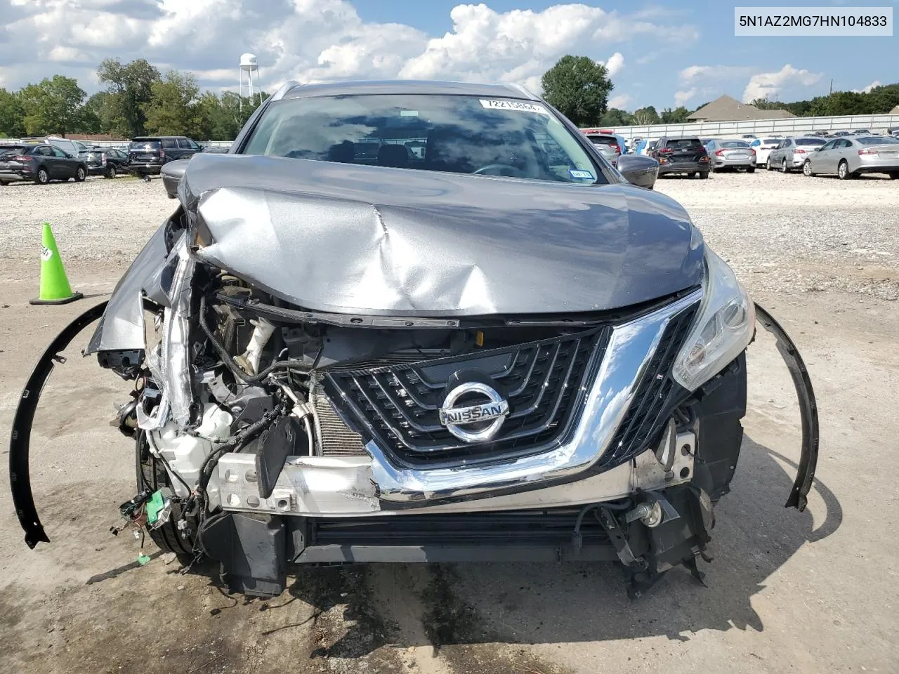 2017 Nissan Murano S VIN: 5N1AZ2MG7HN104833 Lot: 72215864