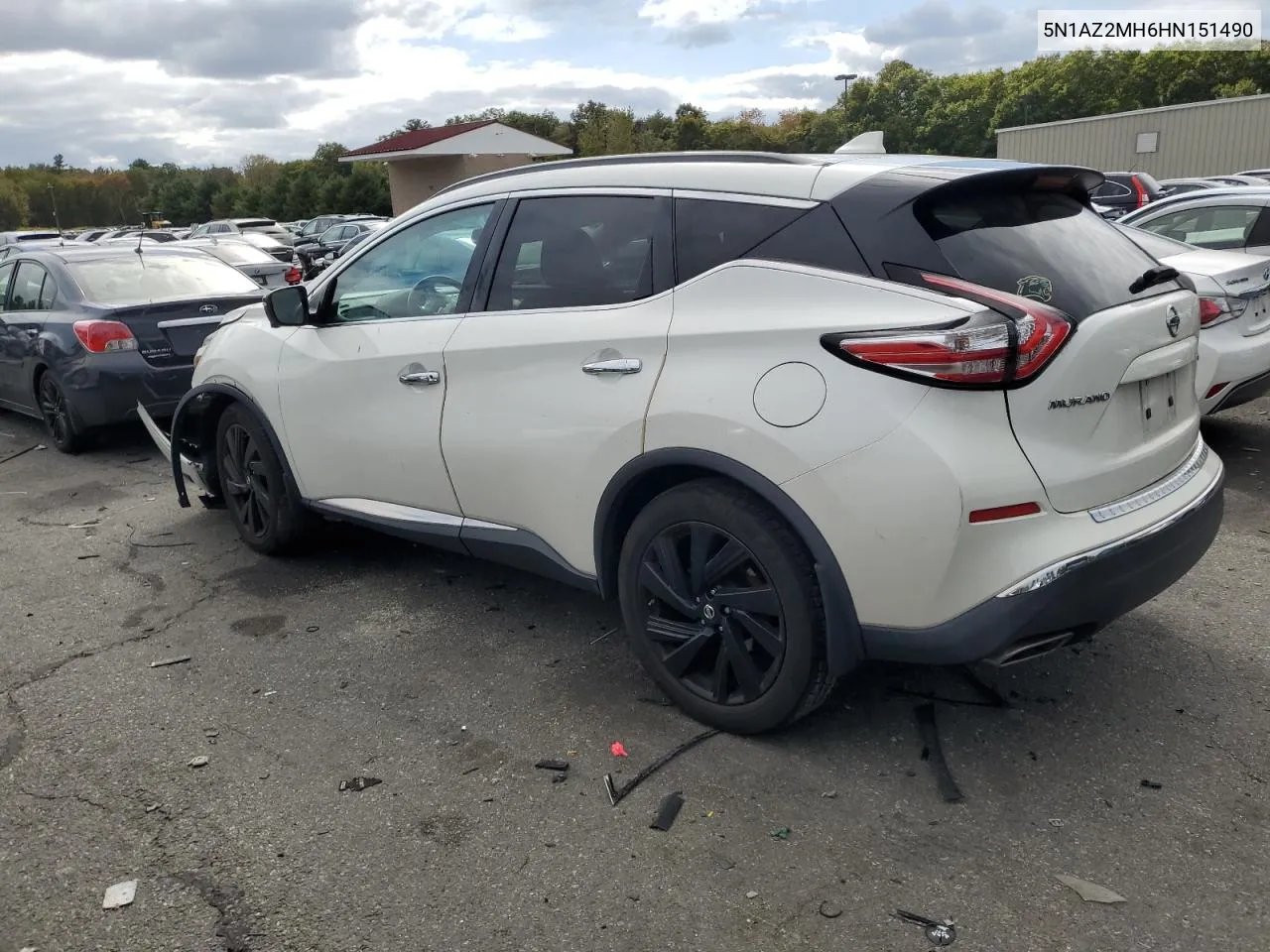 2017 Nissan Murano S VIN: 5N1AZ2MH6HN151490 Lot: 72590954