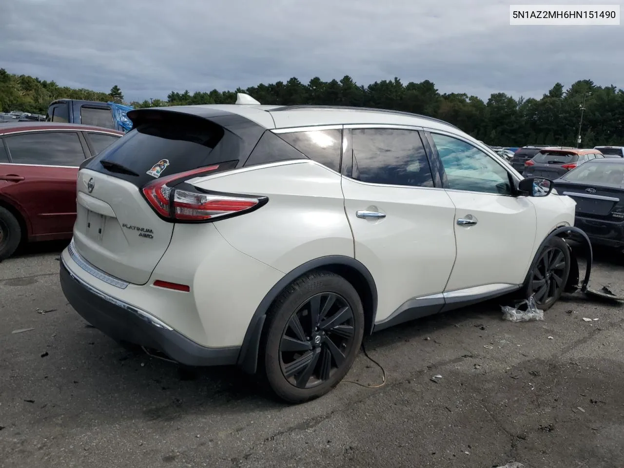 2017 Nissan Murano S VIN: 5N1AZ2MH6HN151490 Lot: 72590954