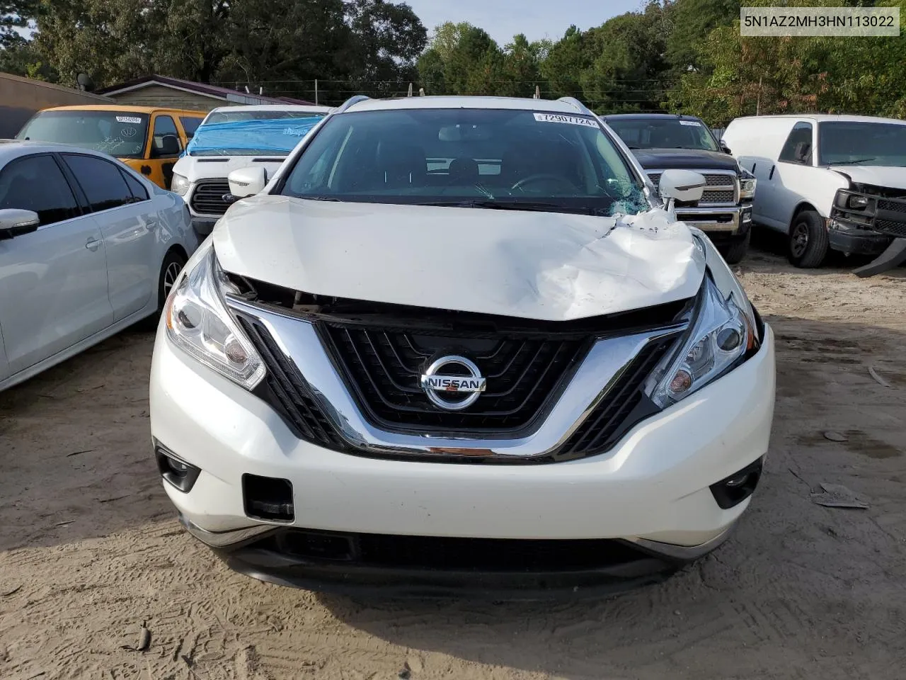 5N1AZ2MH3HN113022 2017 Nissan Murano S