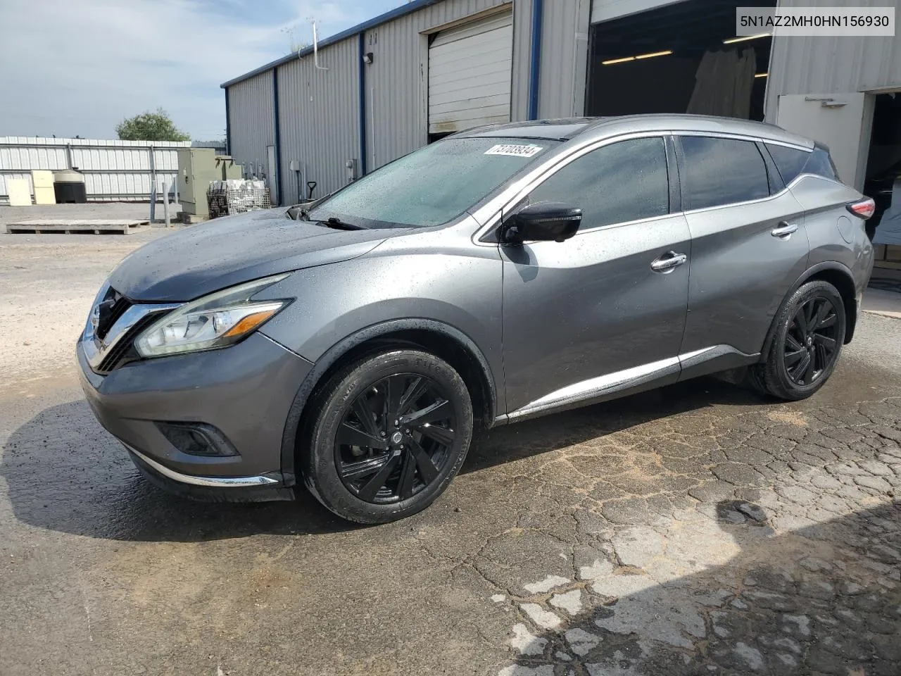 2017 Nissan Murano S VIN: 5N1AZ2MH0HN156930 Lot: 73703934