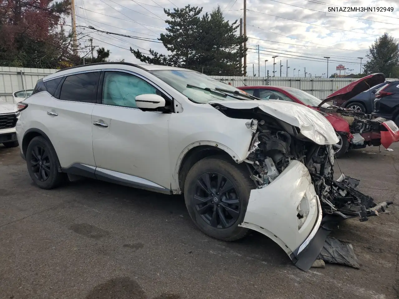 5N1AZ2MH3HN192949 2017 Nissan Murano S