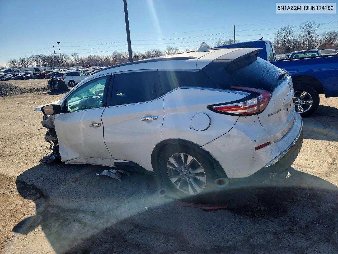 5N1AZ2MH3HN174189 2017 Nissan Murano S