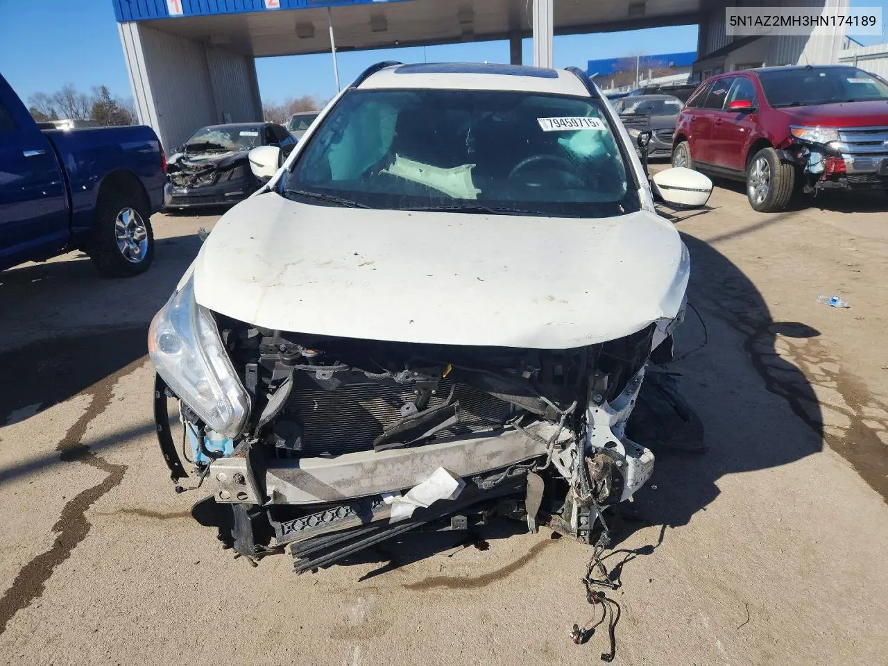 5N1AZ2MH3HN174189 2017 Nissan Murano S