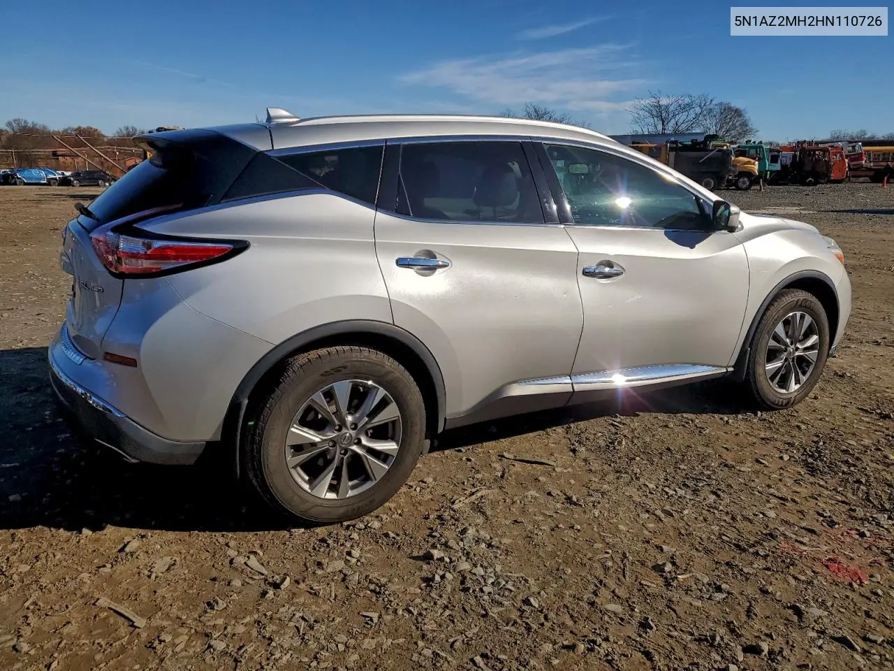 5N1AZ2MH2HN110726 2017 Nissan Murano S