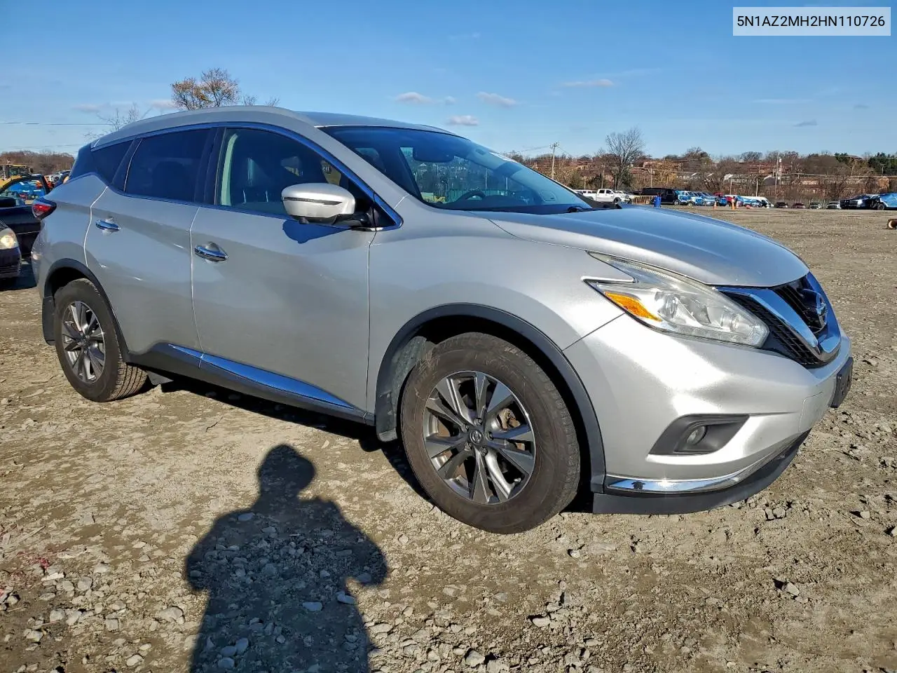 5N1AZ2MH2HN110726 2017 Nissan Murano S