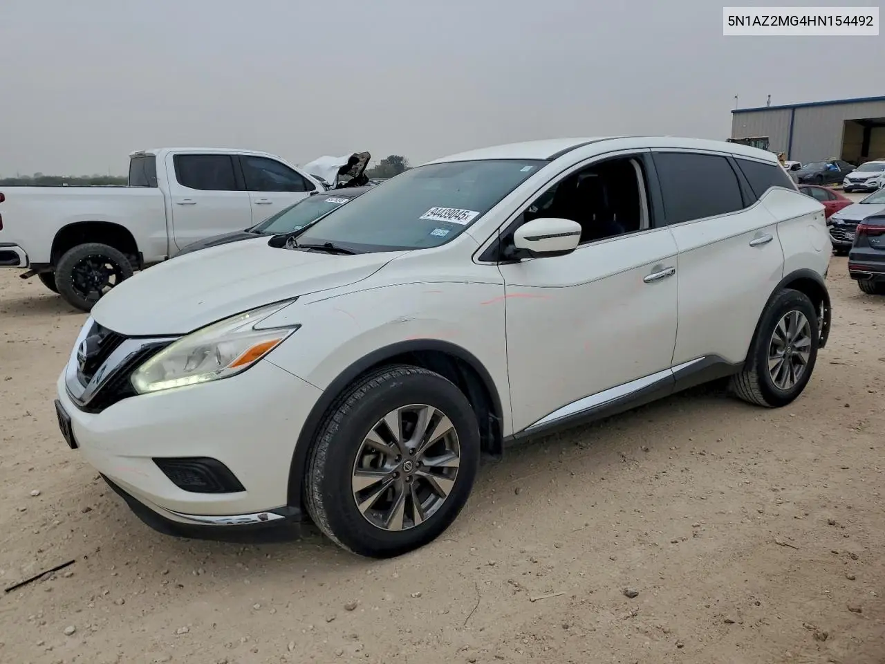 5N1AZ2MG4HN154492 2017 Nissan Murano S