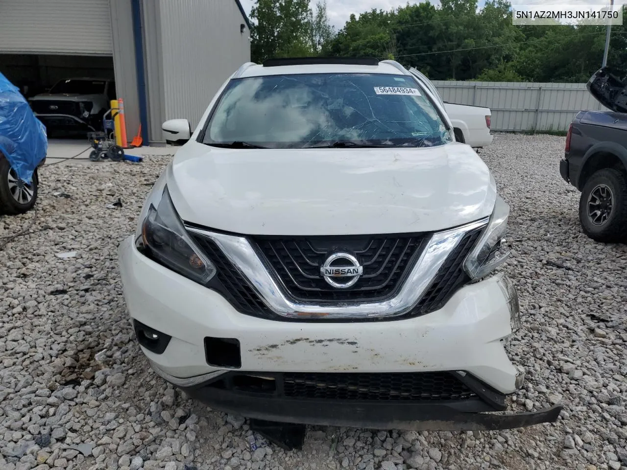 5N1AZ2MH3JN141750 2018 Nissan Murano S