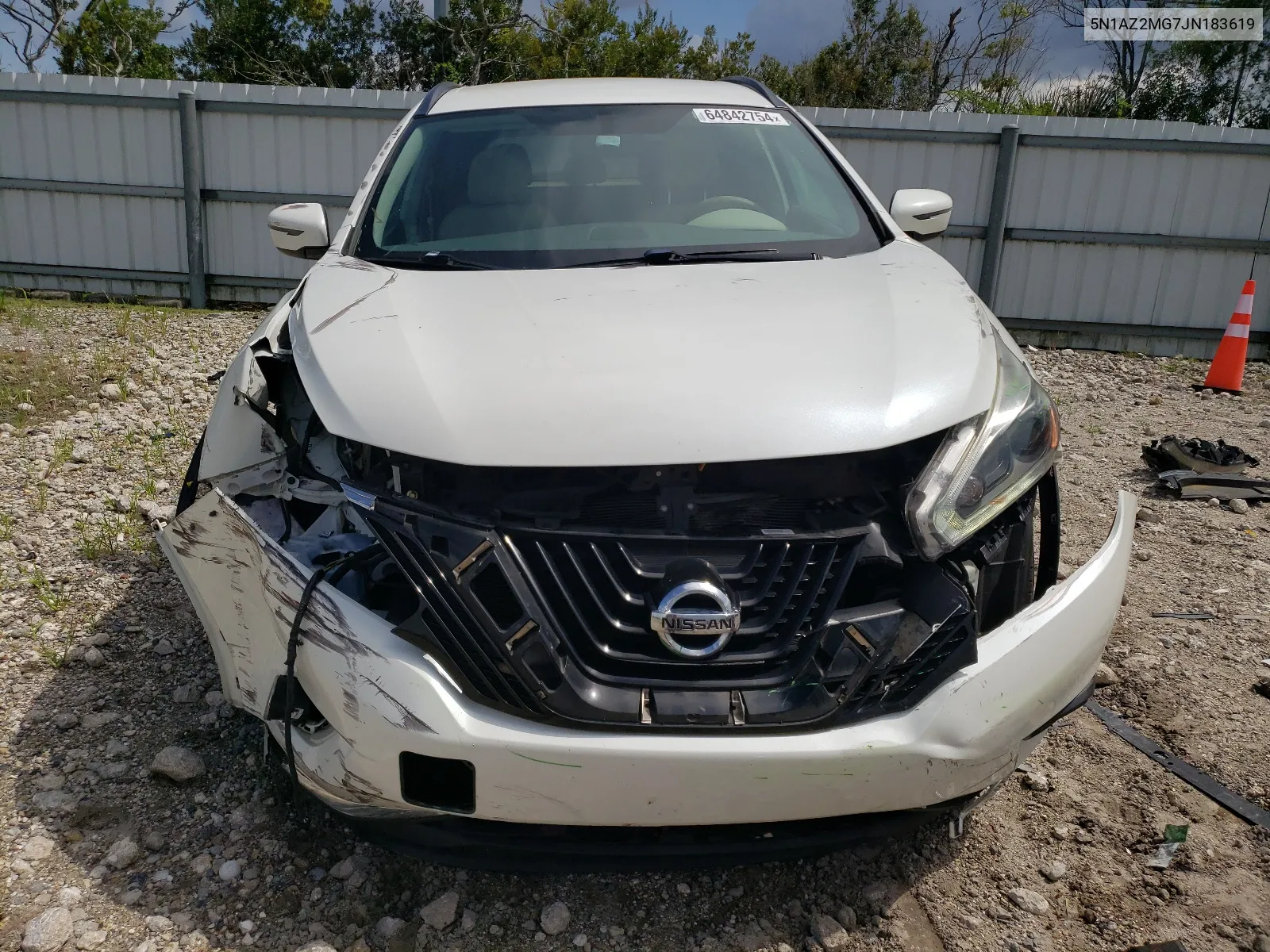 2018 Nissan Murano S VIN: 5N1AZ2MG7JN183619 Lot: 64842754