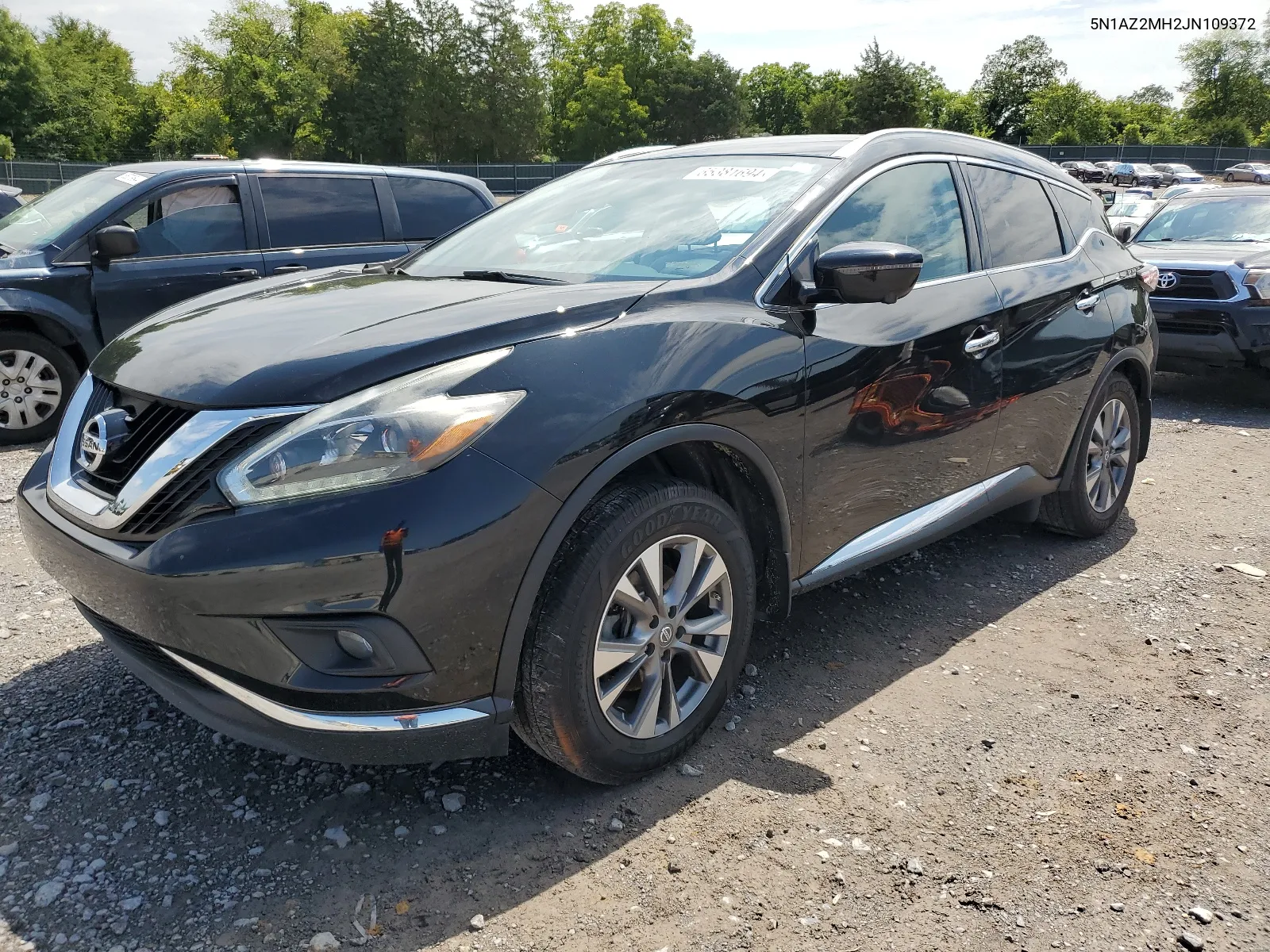 2018 Nissan Murano S VIN: 5N1AZ2MH2JN109372 Lot: 65381694