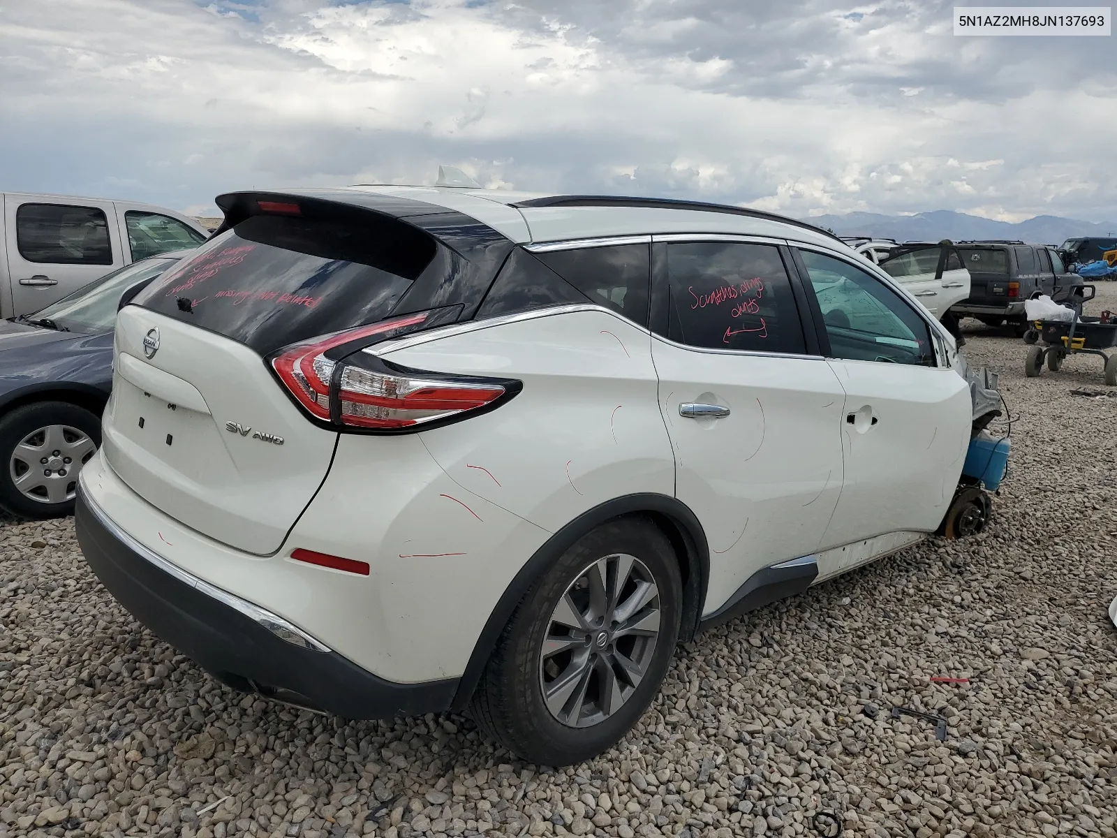 2018 Nissan Murano S VIN: 5N1AZ2MH8JN137693 Lot: 66727184