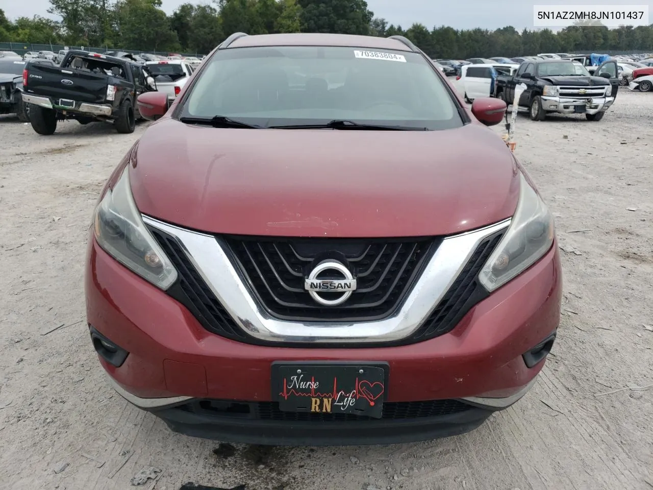 2018 Nissan Murano S VIN: 5N1AZ2MH8JN101437 Lot: 70383804