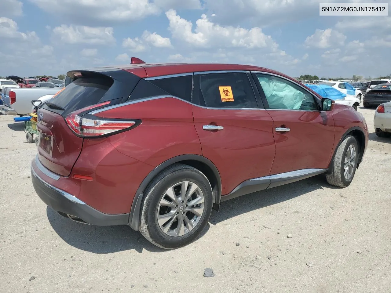 2018 Nissan Murano S VIN: 5N1AZ2MG0JN175412 Lot: 71956524