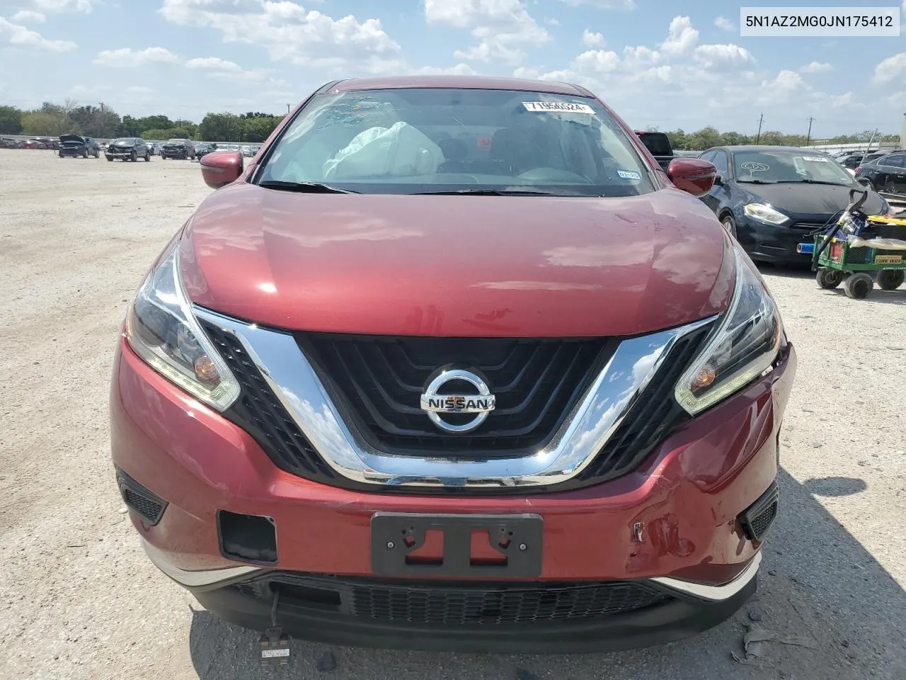 2018 Nissan Murano S VIN: 5N1AZ2MG0JN175412 Lot: 71956524