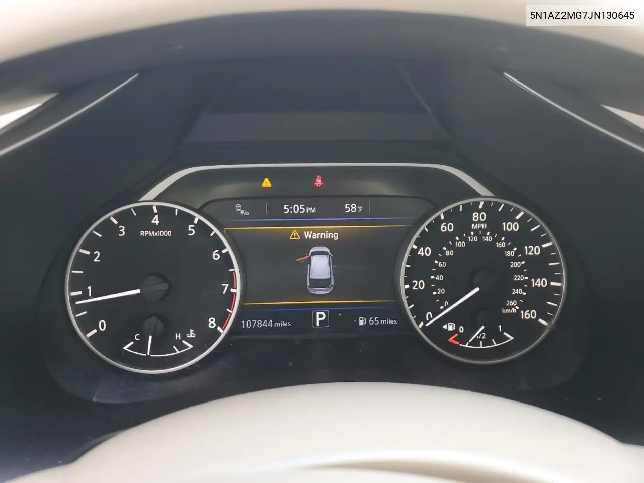 5N1AZ2MG7JN130645 2018 Nissan Murano S