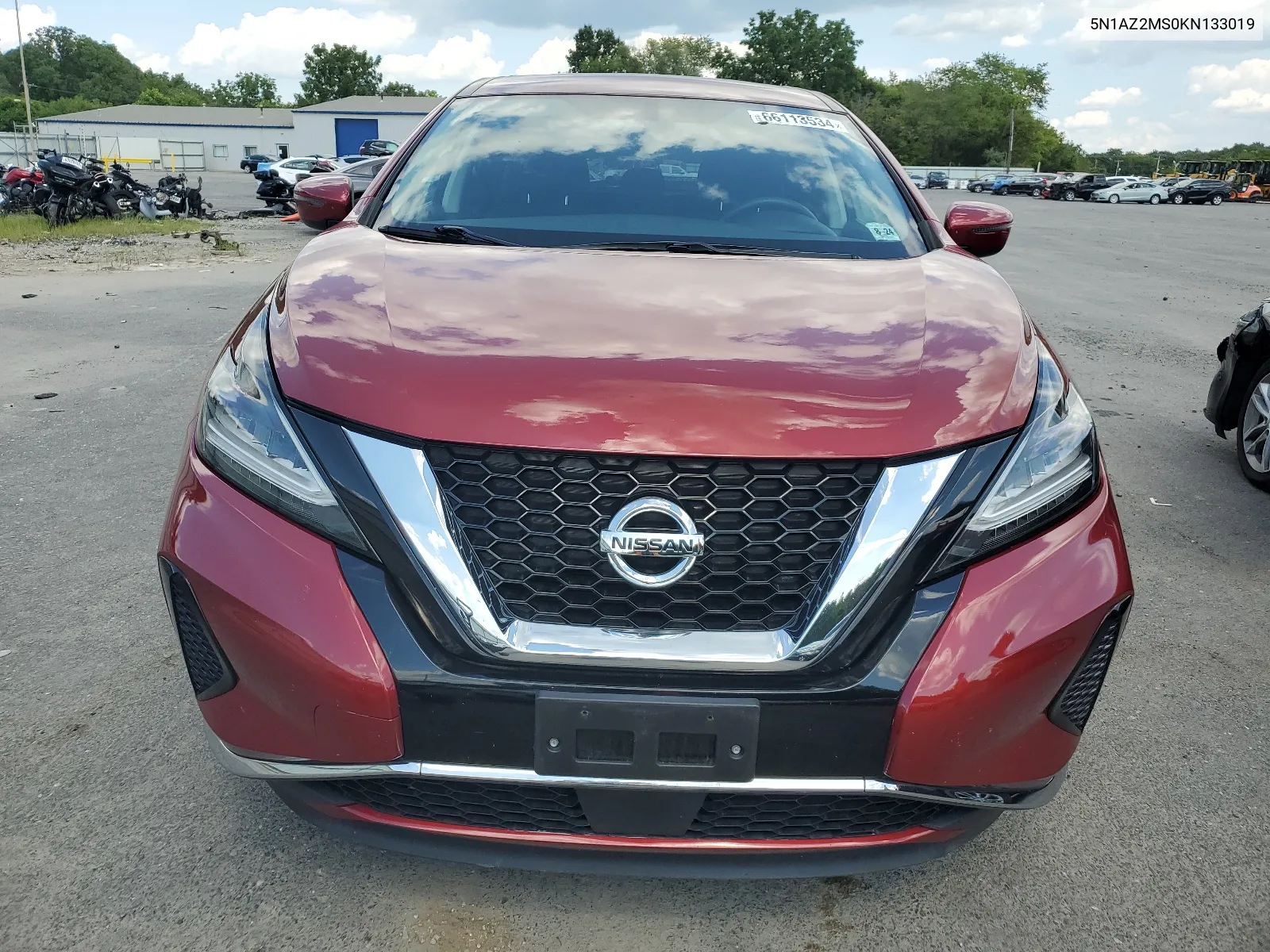 2019 Nissan Murano S VIN: 5N1AZ2MS0KN133019 Lot: 66113534