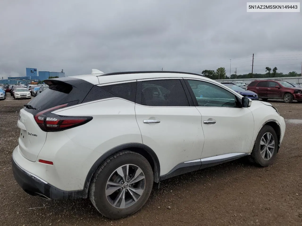 2019 Nissan Murano S VIN: 5N1AZ2MS5KN149443 Lot: 68121714