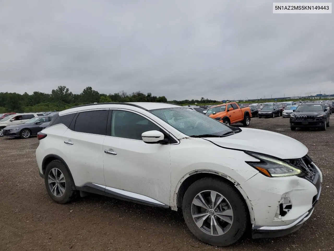 2019 Nissan Murano S VIN: 5N1AZ2MS5KN149443 Lot: 68121714