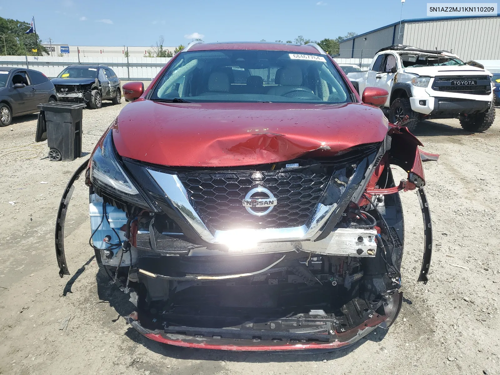 2019 Nissan Murano S VIN: 5N1AZ2MJ1KN110209 Lot: 68467764